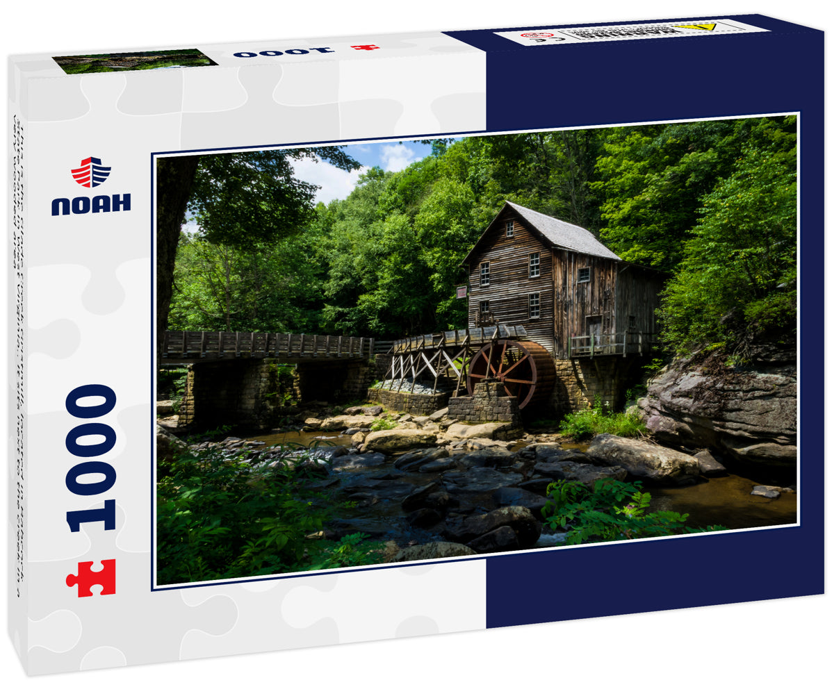 This is the Glade Creek Gristmill, located in Babcock State Park in West Virginia.. It sits next to the creek in a very wooded area