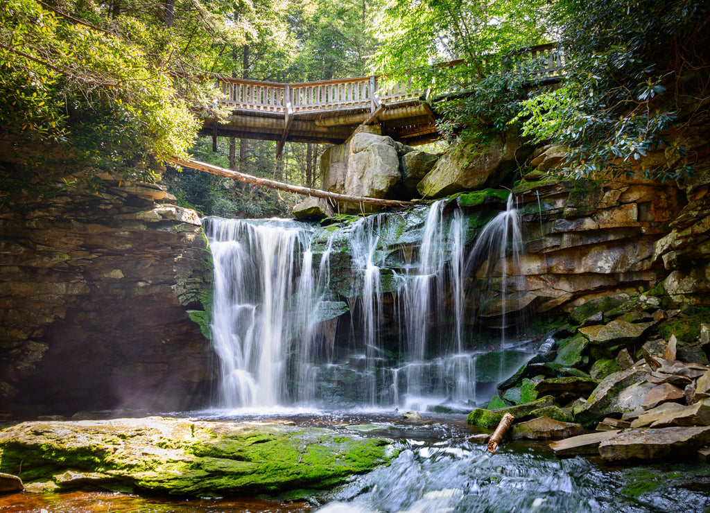 View of Elakala Falls, located in Blackwater Falls State Park, West Virginia