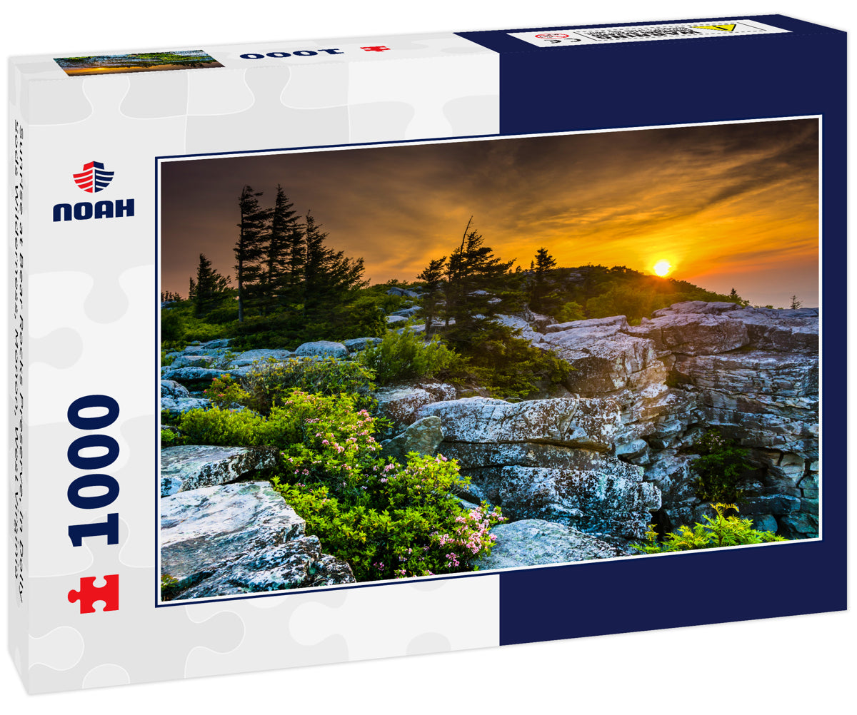 Sunrise at Bear Rocks Preserve, in Dolly Sods Wilderness, Monon, West Virginia