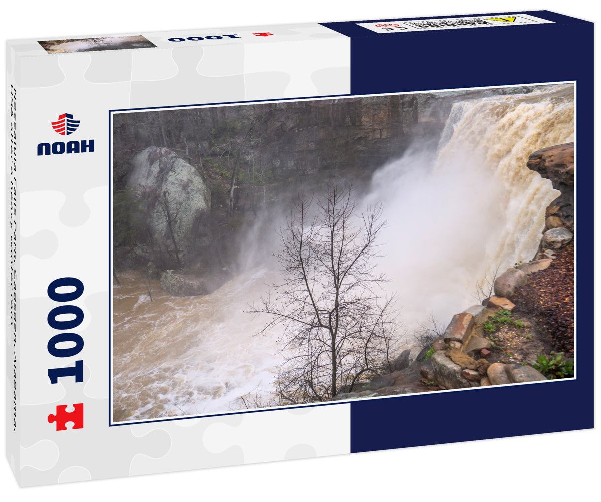Noccalula Falls Park, Gadsden, Alabama, USA after a heavy winter rain