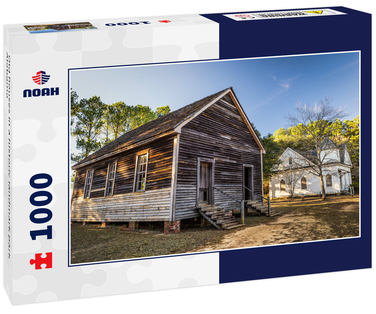 Old houses in a historic landmark park Alabama