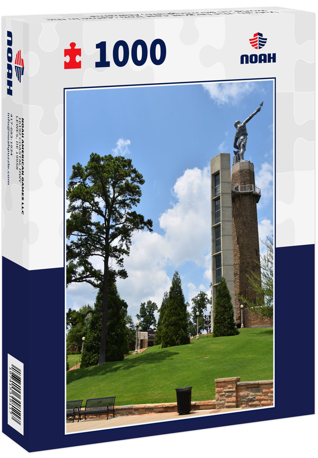 Vulcan, the largest cast iron statue in the world, in Birmingham, Alabama