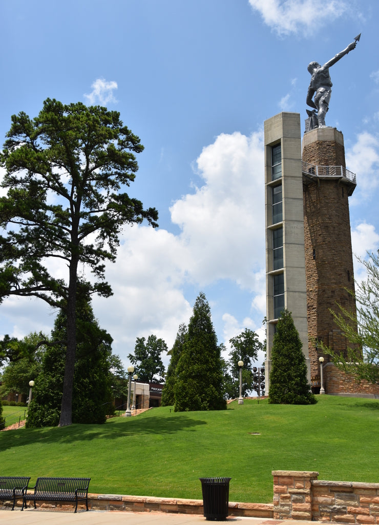 Vulcan, the largest cast iron statue in the world, in Birmingham, Alabama