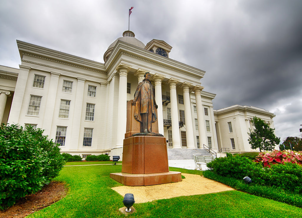 View of state capitol in Montgomery, Alabama