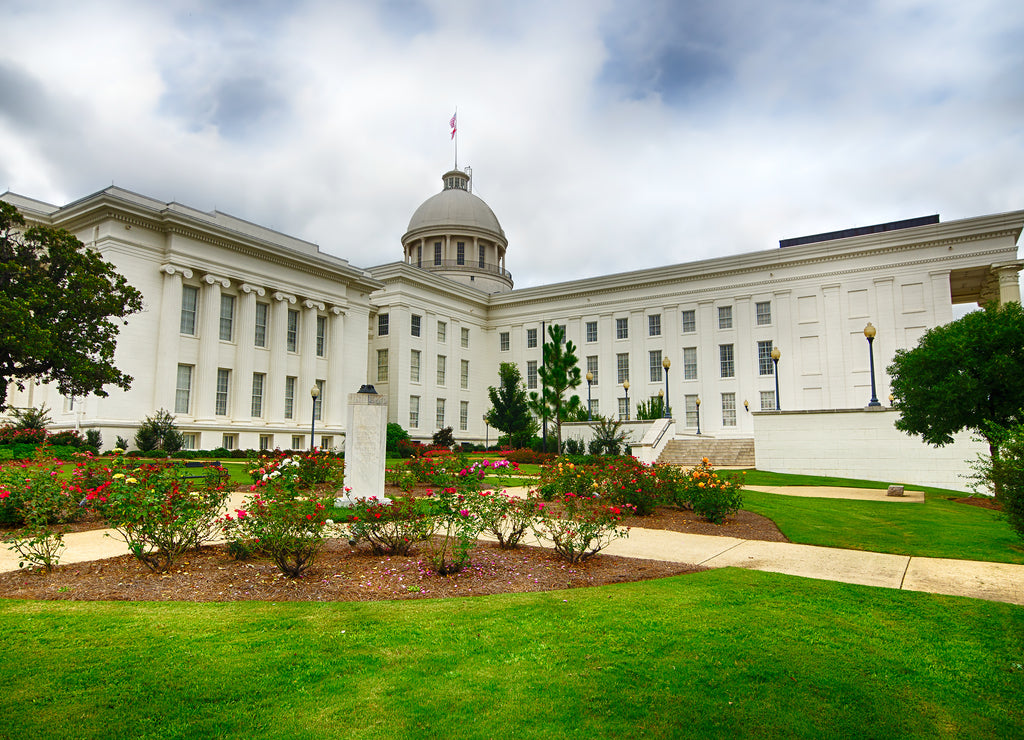 View of state capitol in Montgomery, Alabama