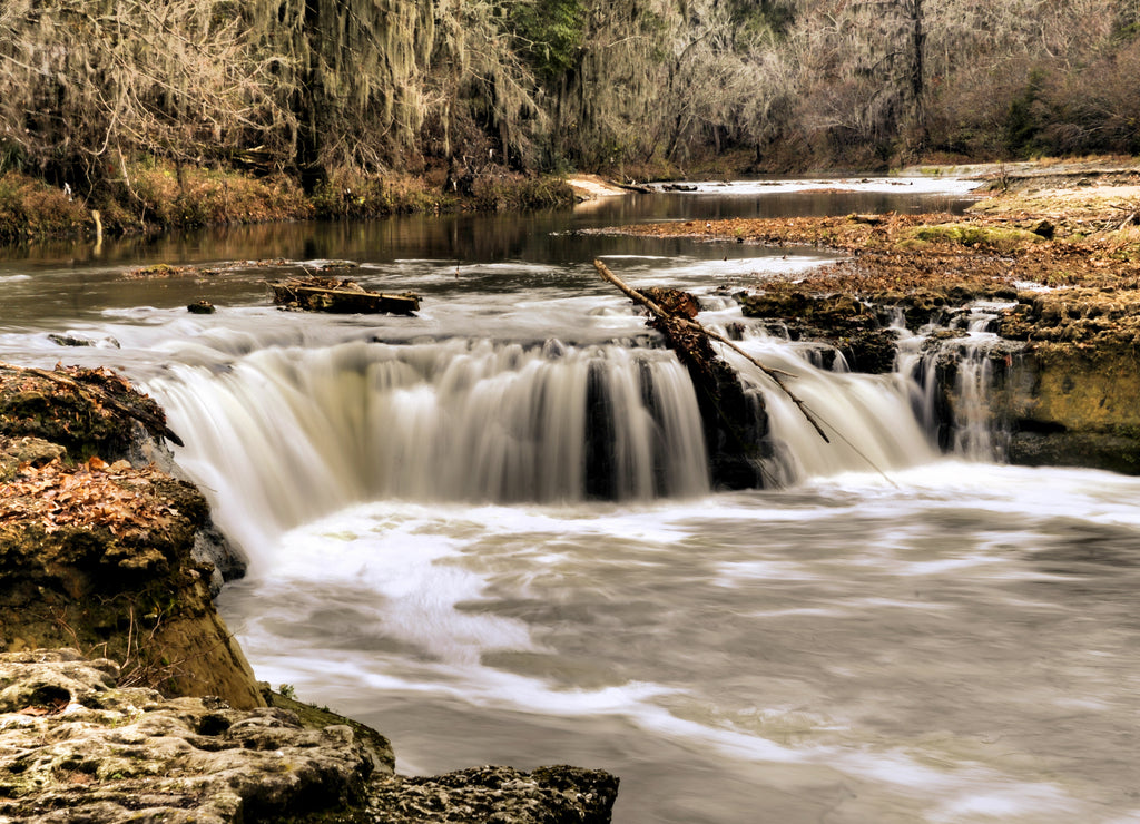 The Catoma Creek Falls in Montgomery, Alabama