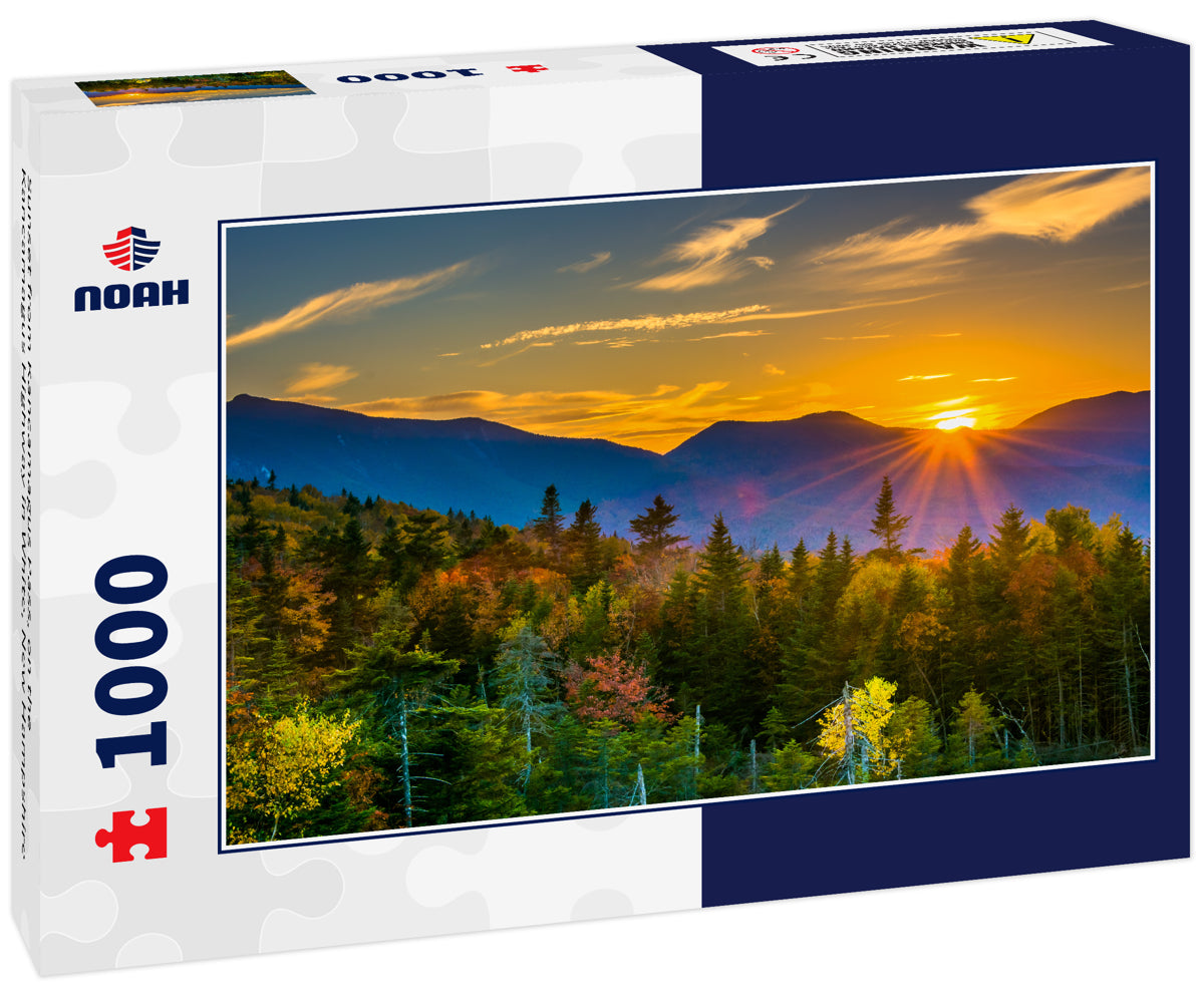 Sunset from Kancamagus Pass, on the Kancamagus Highway in White, New Hampshire