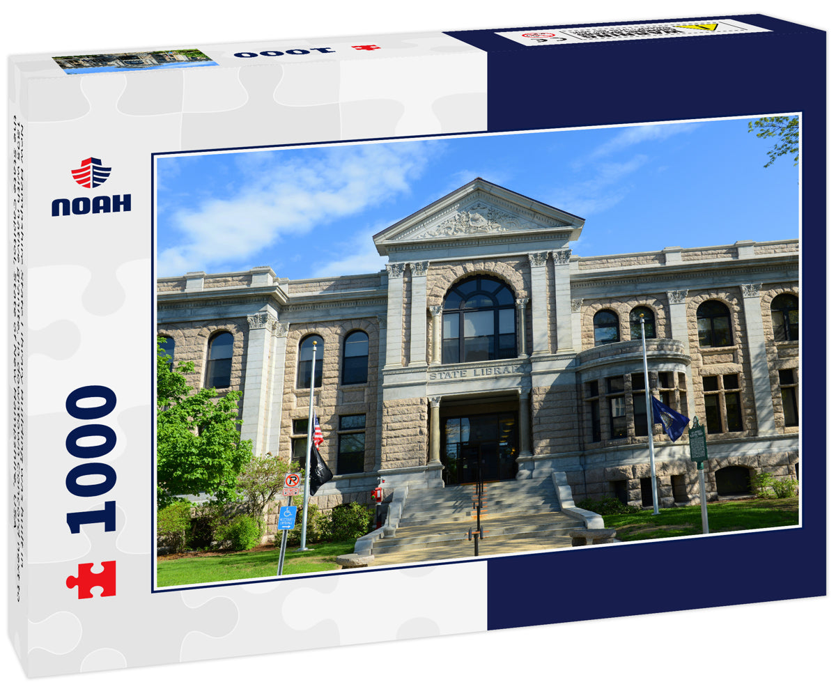 New Hampshire State Library Building was built in 1895 with native granite, in downtown Concord next to the State Capitol, State of New Hampshire, USA