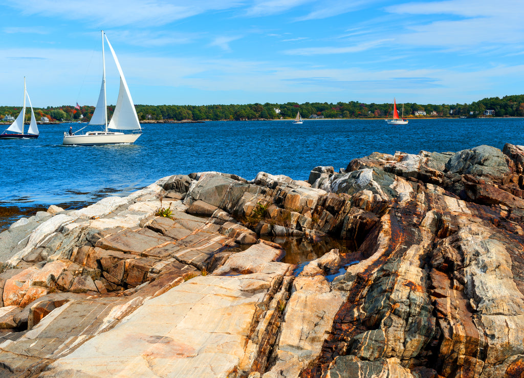 Portsmouth Harbor and Picsataqua River in Portsmouth, New Hampshire