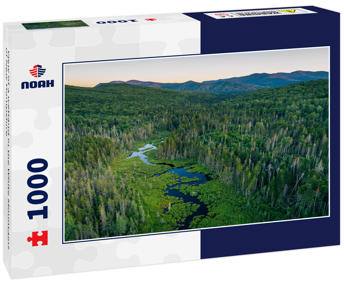 View of a wetland in the White Mountains of New Hampshire