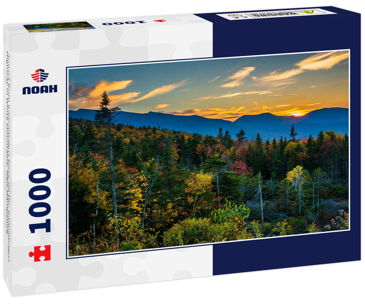 Sunset from Kancamagus Pass, on the Kancamagus Highway in White Mountains, New Hampshire