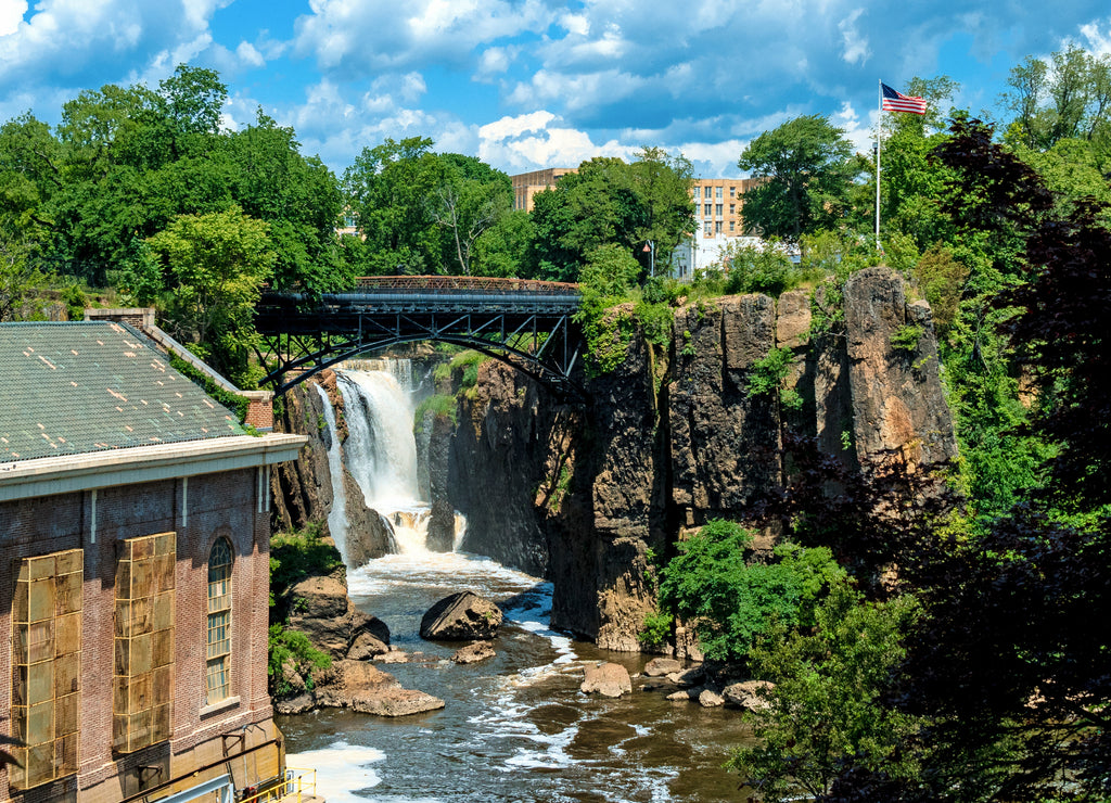 The second highest waterfalls in the northeast America in Paterson New Jersey
