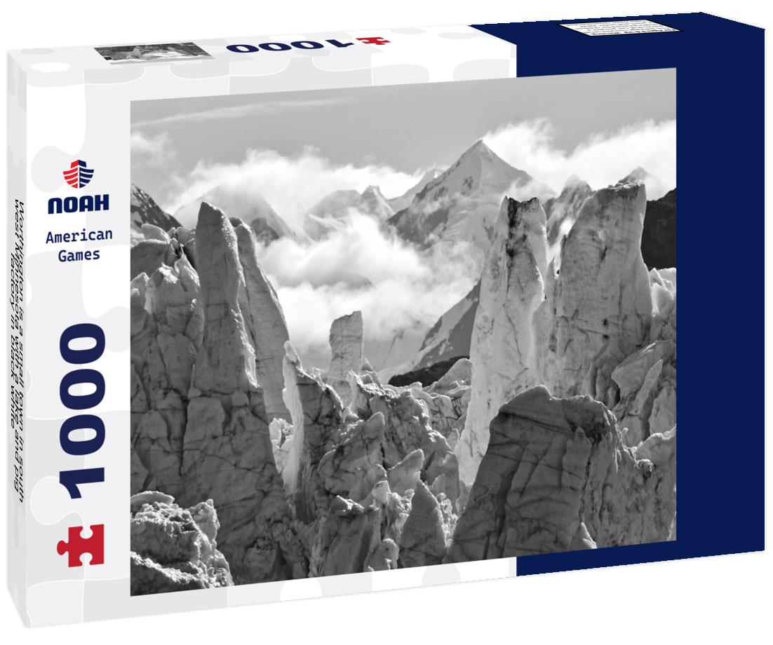 Noah Jigsaw Puzzle Worthington is a small town in south west Minnesota with a lake and pig factory in black white 1000 pieces