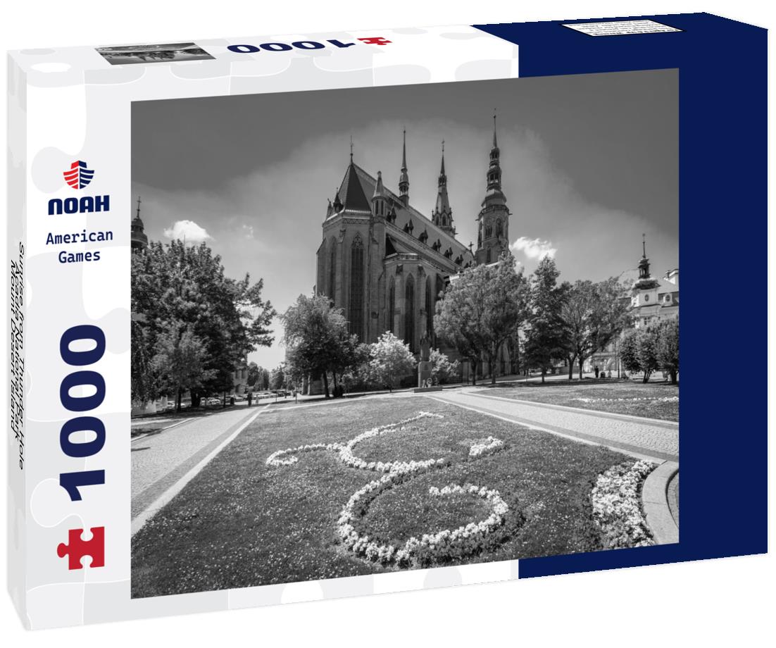 Noah Jigsaw Puzzle Sunrise from Thunder Hole, Acadia National Park, Mount Desert Island, Maine in black white 1000 pieces