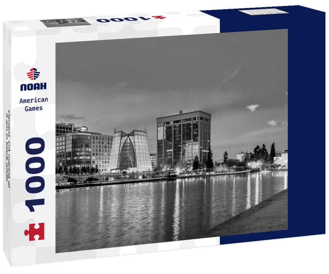 Noah Jigsaw Puzzle Oxnard, CA marina at 5 am in black white 1000 pieces