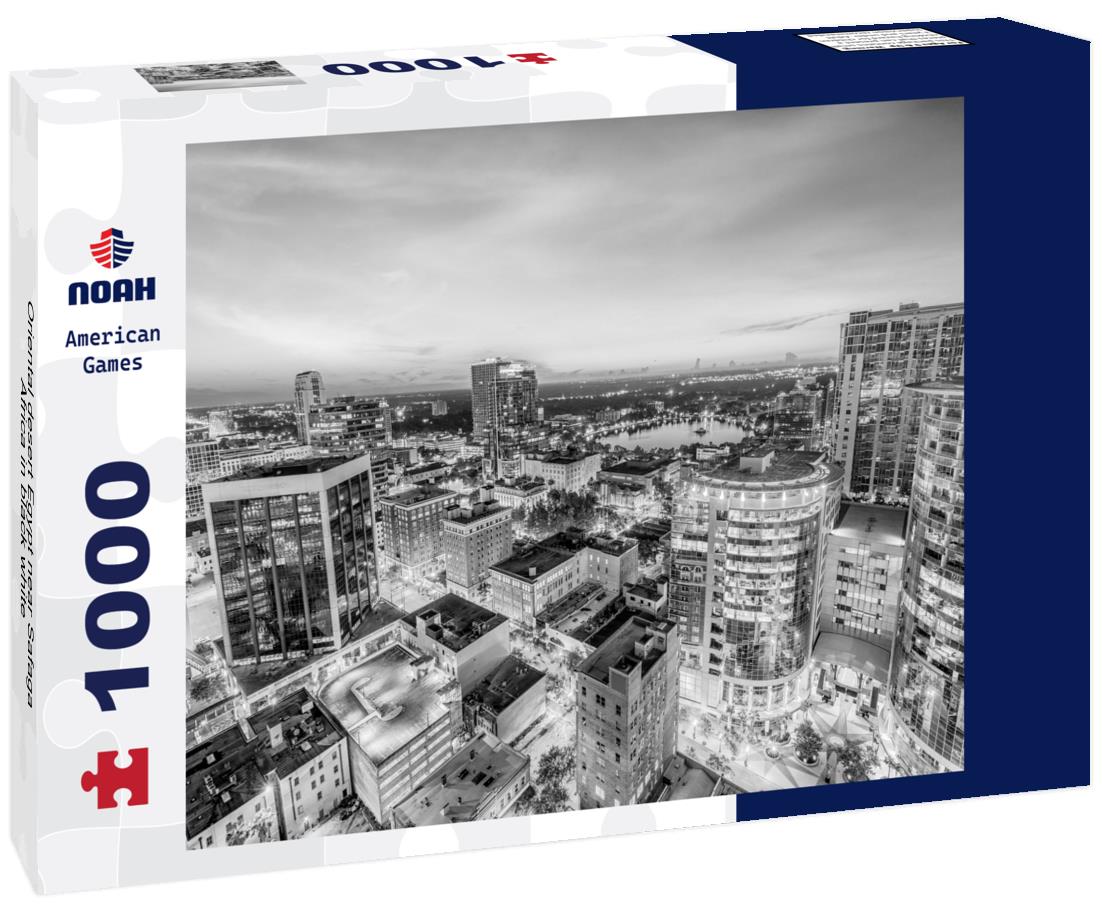 Noah Jigsaw Puzzle Oriental desert Egypt near Safaga, Africa in black white 1000 pieces