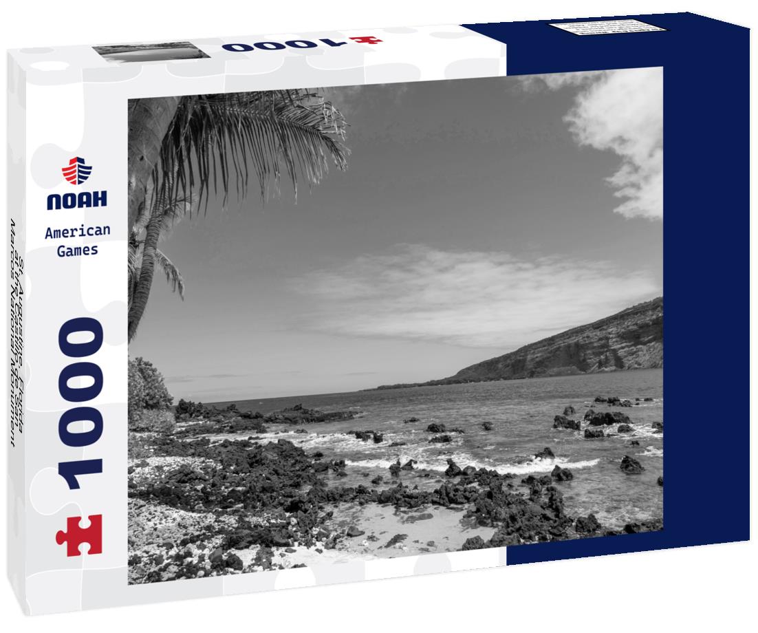Noah Jigsaw Puzzle St. Augustine, Florida at the Castillo de San Marcos National Monument in black white 1000 pieces