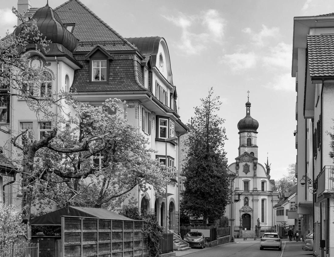 Noah Jigsaw Puzzle Amsterdam, Netherlands town cityscape over the Old Centre District with Basilica of Saint Nicholas in black white 1000 pieces