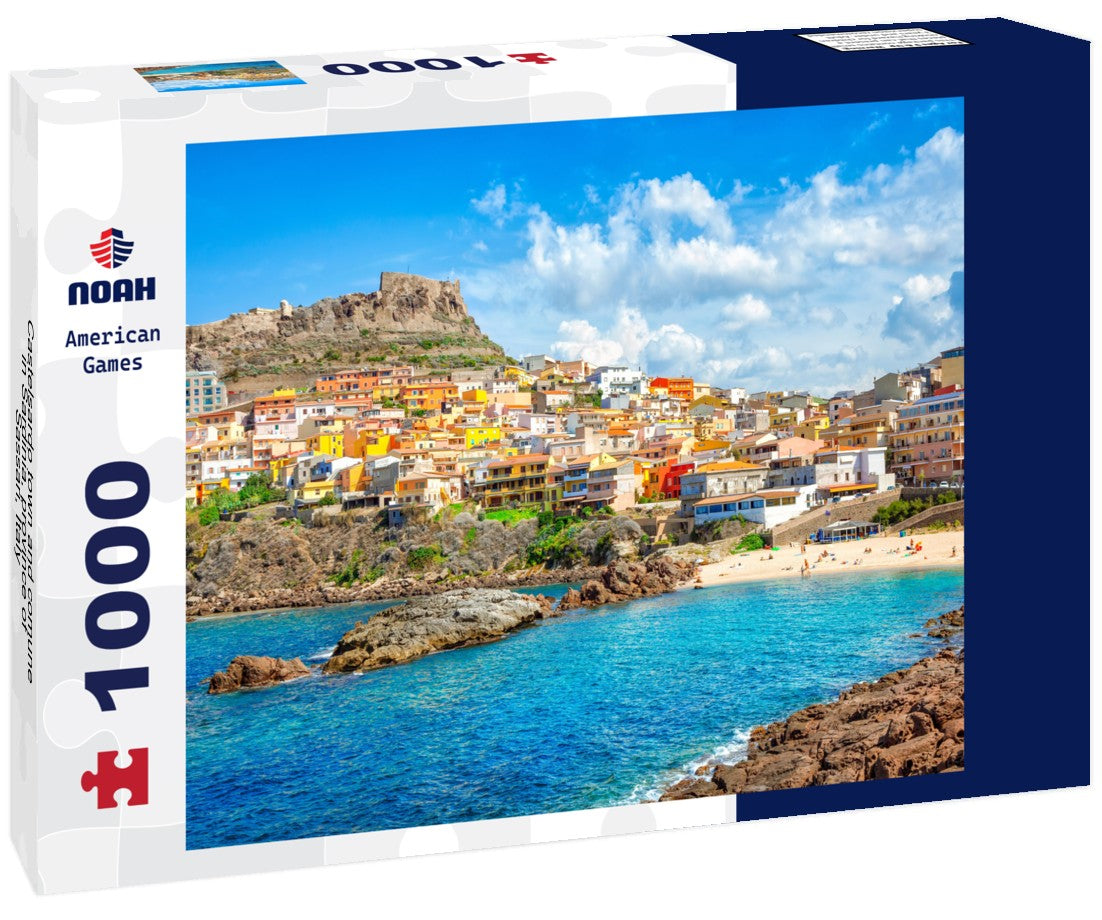 Noah Jigsaw Puzzle Castelsardo town and comune in Sardinia, province of Sassari, Italy 1000 pieces