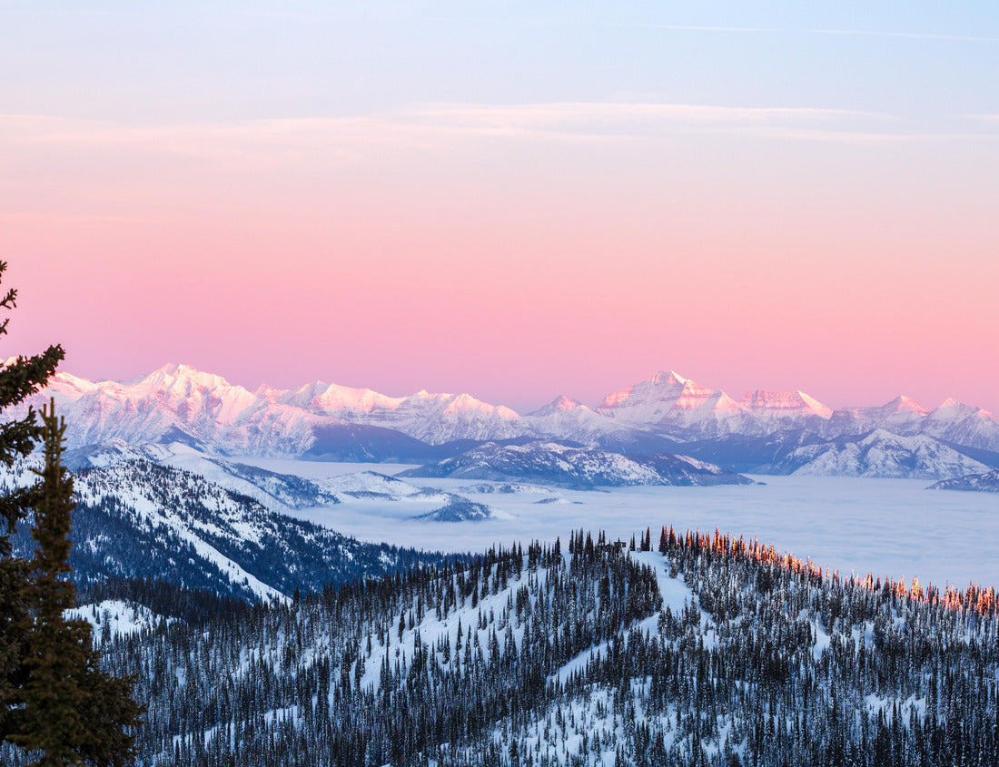 Noah Jigsaw Puzzle Glacier National Park Pink Mountain Sunset 1000 pieces