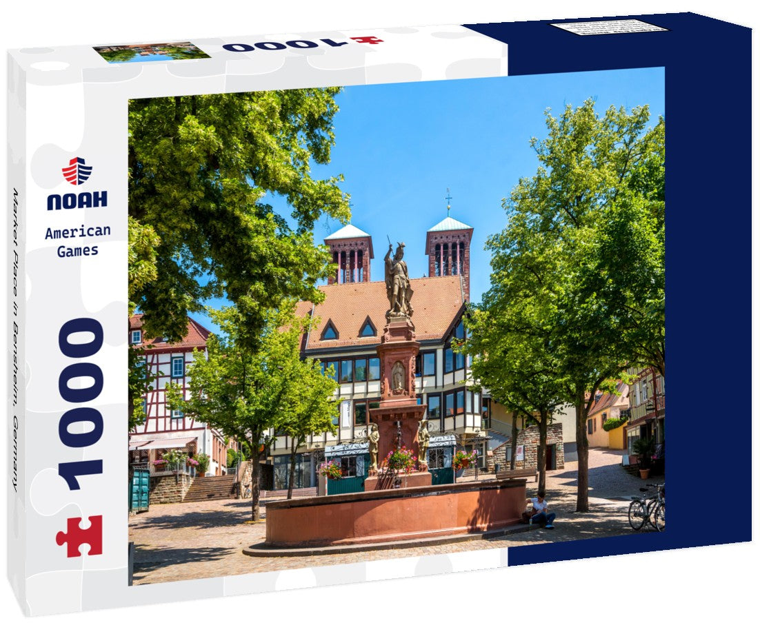 Noah Jigsaw Puzzle Market Place in Bensheim, Germany 1000 pieces