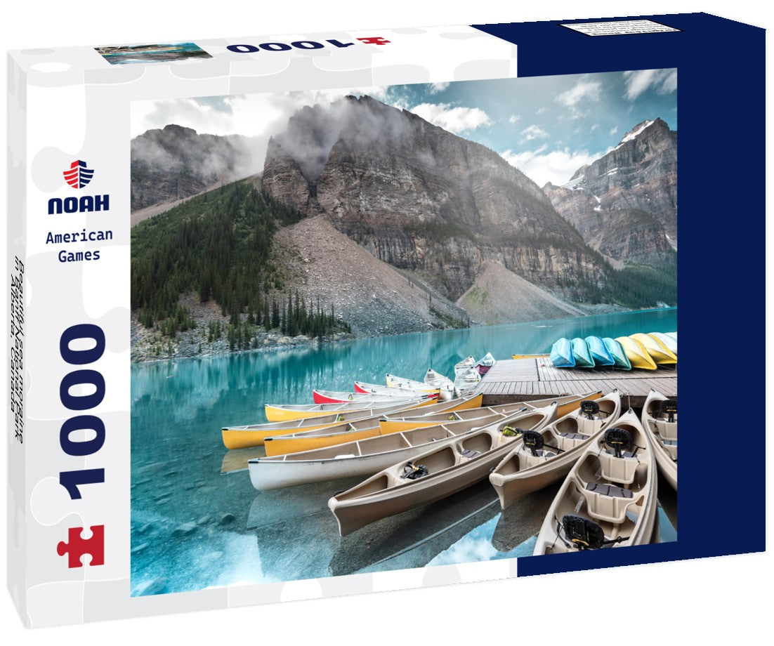 Noah Jigsaw Puzzle Beautiful sea moraine in Banff National Park, Alberta, Canada 1000 pieces
