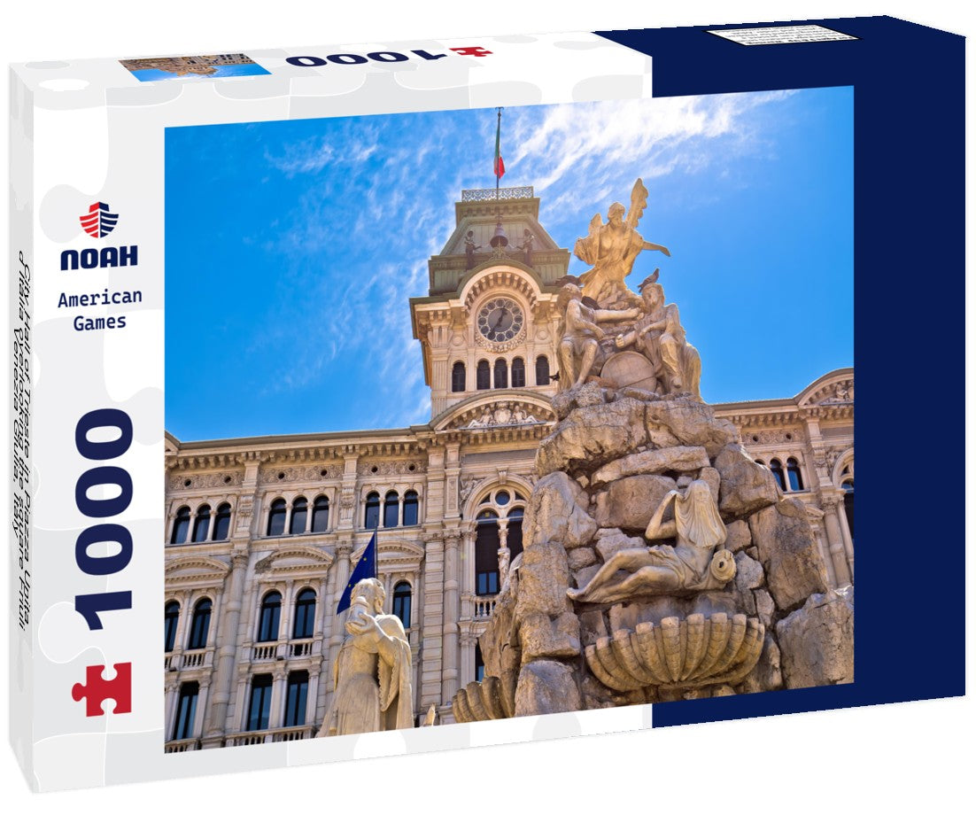 Noah Jigsaw Puzzle City Hall of Trieste in Piazza Unita d Italia overlooking the square Friuli-Venezia Giulia, Italy 1000 pieces