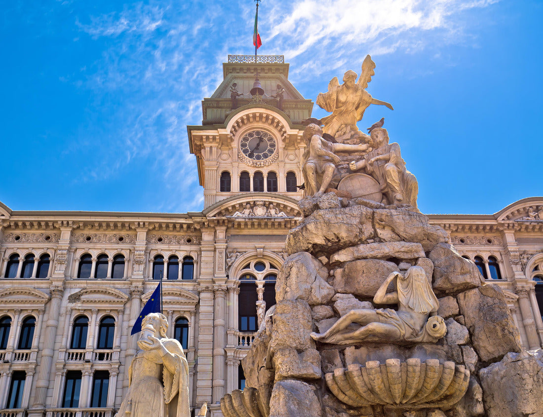 Noah Jigsaw Puzzle City Hall of Trieste in Piazza Unita d Italia overlooking the square Friuli-Venezia Giulia, Italy 1000 pieces