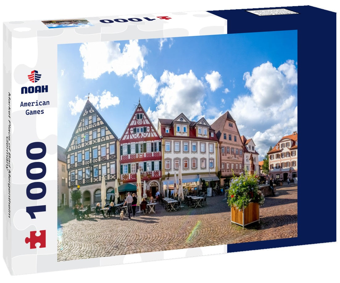 Noah Jigsaw Puzzle Market Place of Bad Mergentheim, Germany 1000 pieces