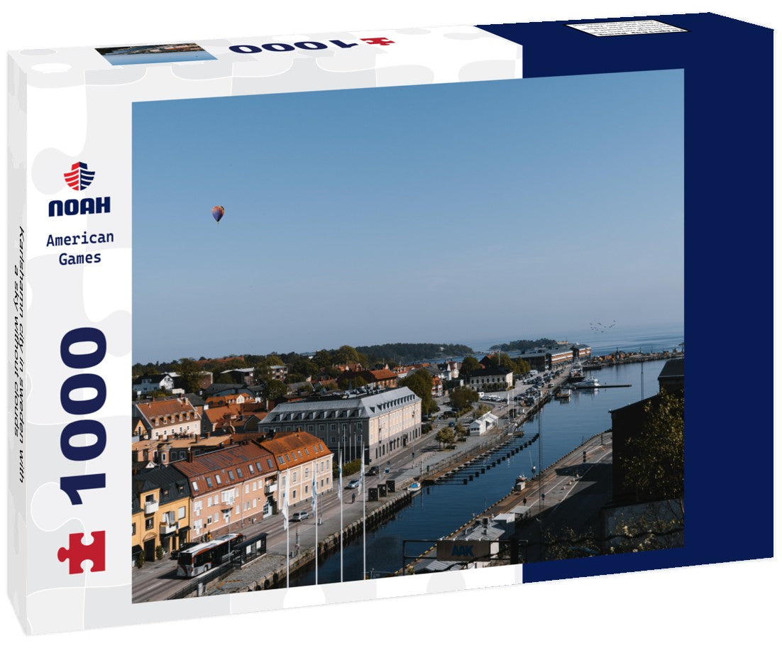 Noah Jigsaw Puzzle Karlshamn city in sweden with a sky without clouds 1000 pieces
