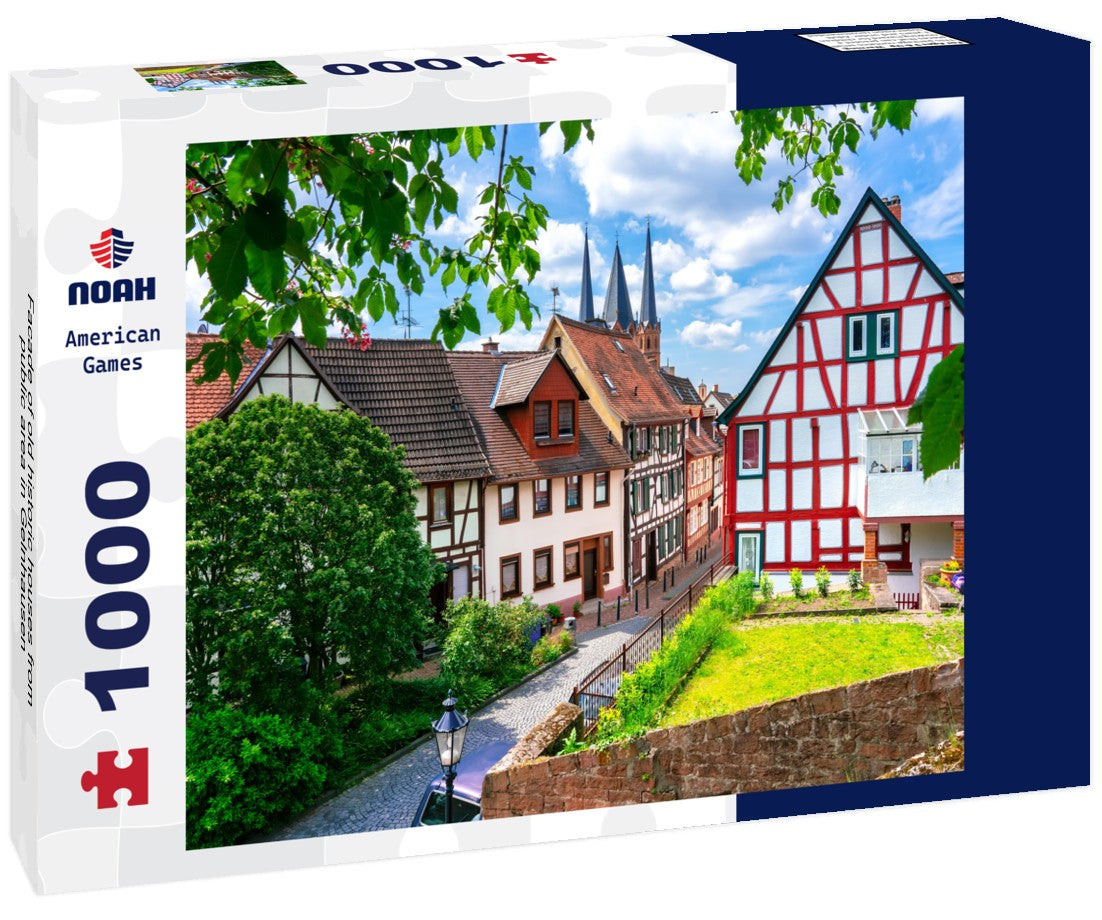 Noah Jigsaw Puzzle Facade of old historic houses from public area in Gelnhausen 1000 pieces