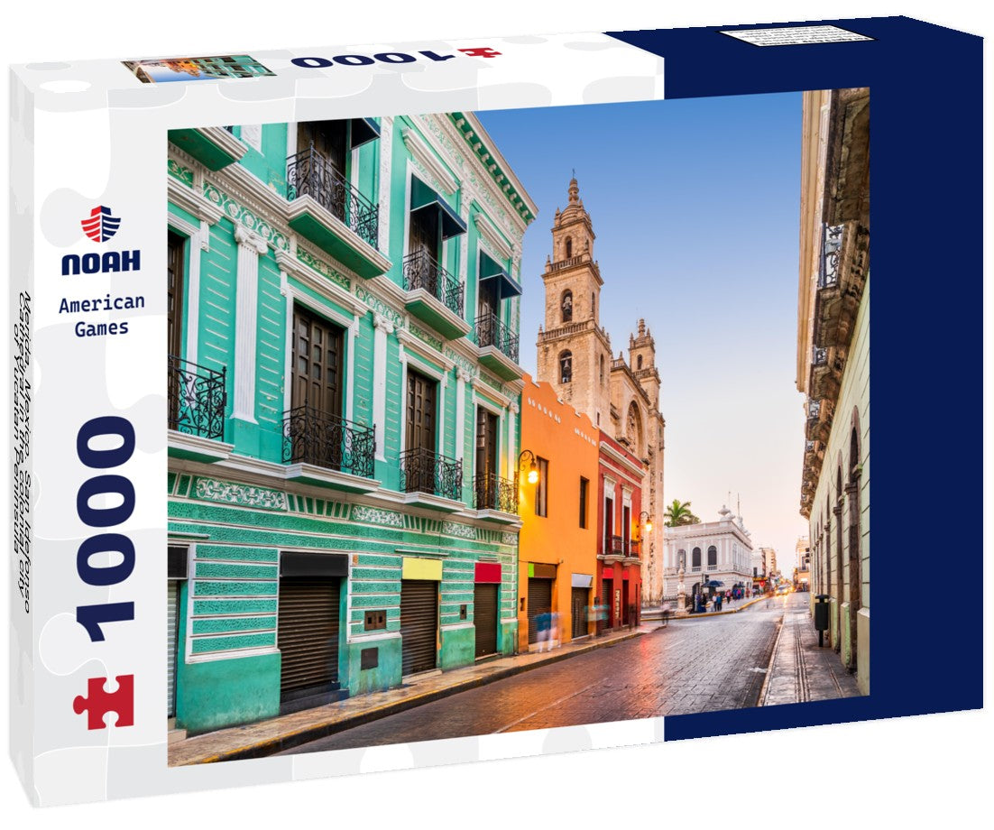 Noah Jigsaw Puzzle Merida, Mexico. San Idefonso Cathedral in the colonial city of Yucatan Peninsula 1000 pieces