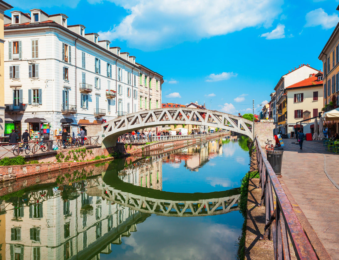 Noah Jigsaw Puzzle Naviglio Grande canal in Milan in the Lombardy region of northern Italy 1000 pieces