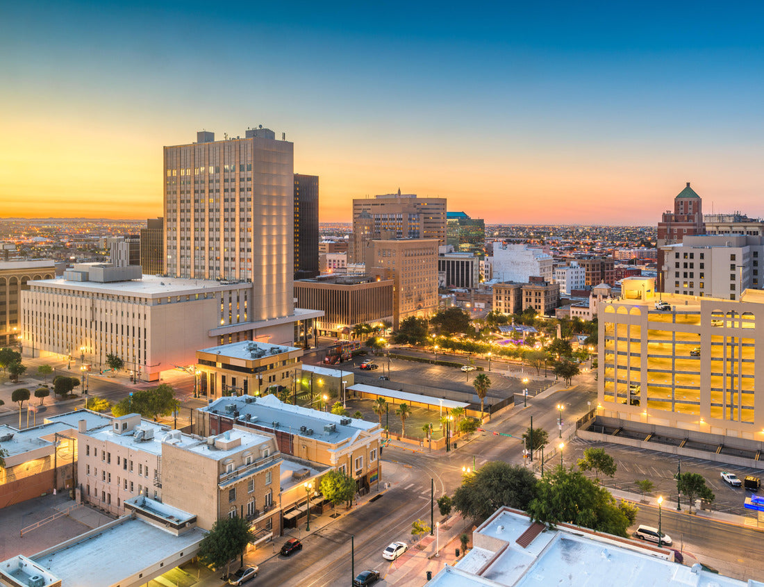 Noah Jigsaw Puzzle El Paso, Texas, USA downtown city skyline at twilight 1000 pieces