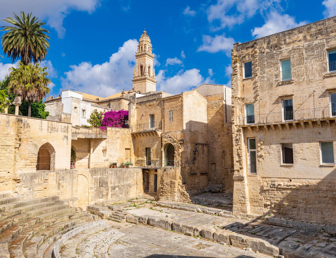 Noah Jigsaw Puzzle Italy, Puglia, Lecce, Lecce. Bell tower, Duomo dell'Assunta, cathedral, seen from a Roman theater 1000 pieces