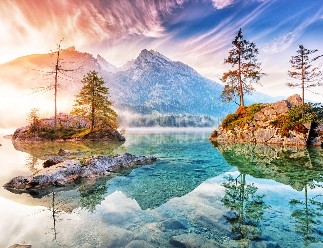 Noah Jigsaw Puzzle Hintersee in Germany, Bavaria, Ramsau National Park in the Alps 1000 pieces