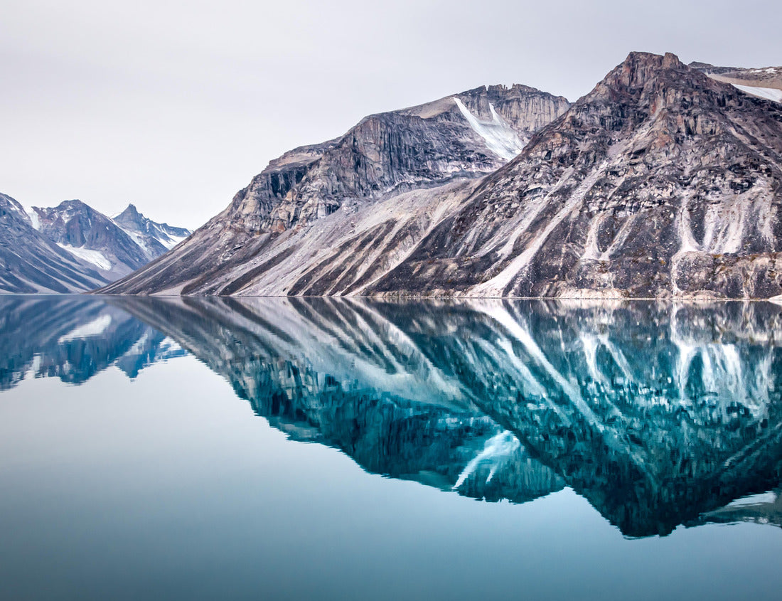 Noah Jigsaw Puzzle Arctic landscape, Mirror mountains reflection in calm water, Eglinton Fjord, Nunavut, Baffin Bay, Canada 1000 pieces