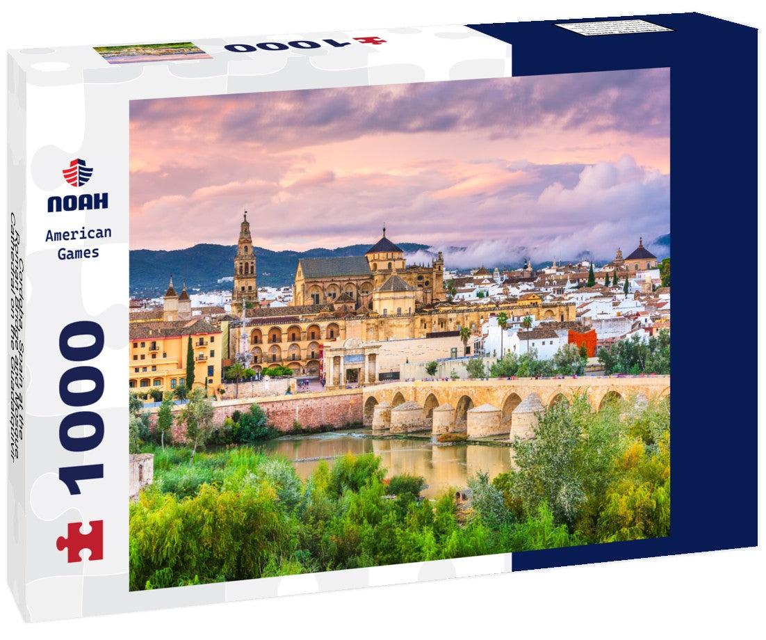 Noah Jigsaw Puzzle Cordoba, Spain at the Roman Bridge and Mosque-Cathedral on the Guadalquivir River 1000 pieces