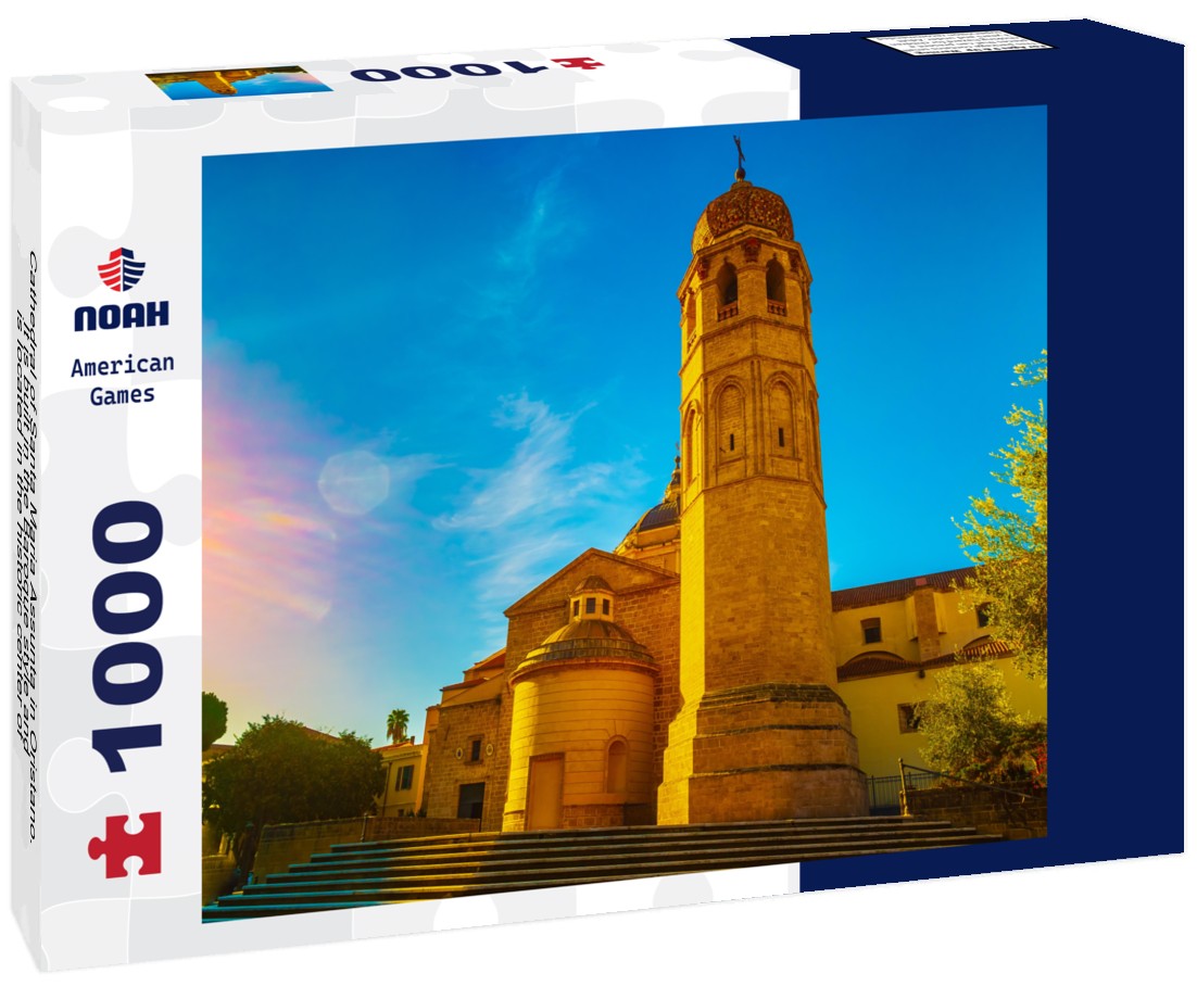 Noah Jigsaw Puzzle Cathedral of Santa Maria Assunta in Oristano. It is built in the Baroque style and is located in the historic center of the city. Sardinia, Italy 1000 pieces