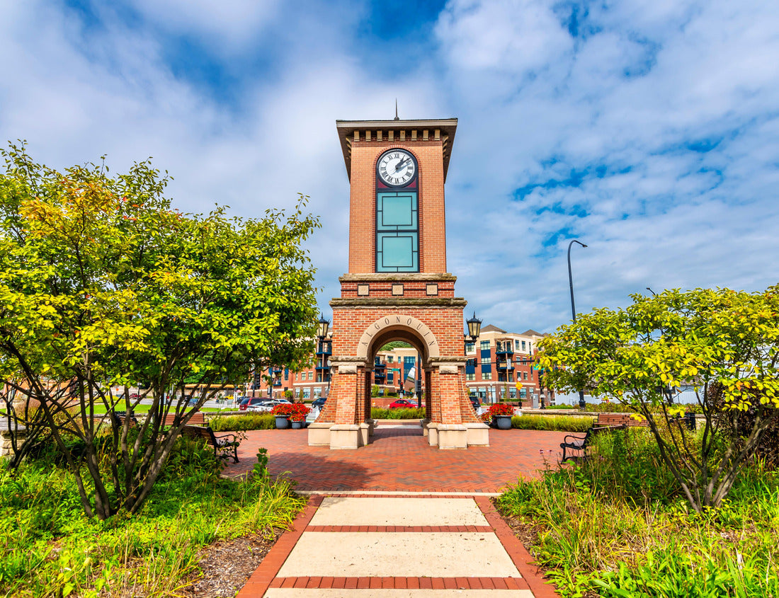 Noah Jigsaw Puzzle Clock Tower view in Algonquin Town of Illinois 1000 pieces