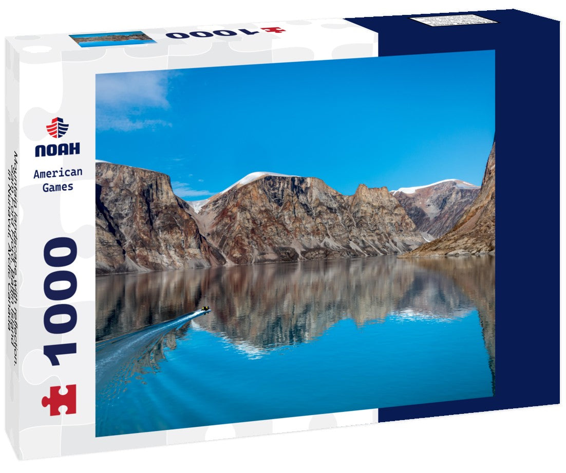 Noah Jigsaw Puzzle Mountain landscape with reflection. Sam Ford Fjord, Baffin Island in Nunavut, Arctic Canada 1000 pieces