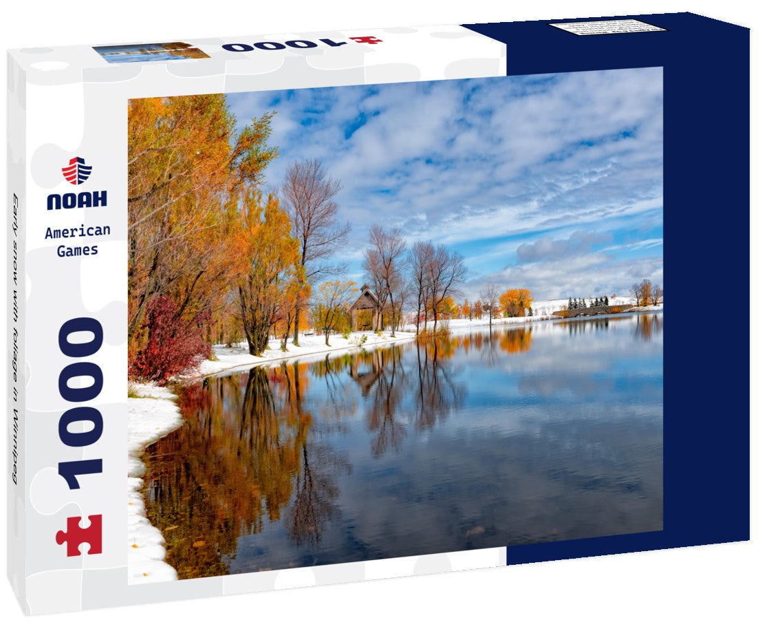 Noah Jigsaw Puzzle Early snow with foliage in Winnipeg 1000 pieces