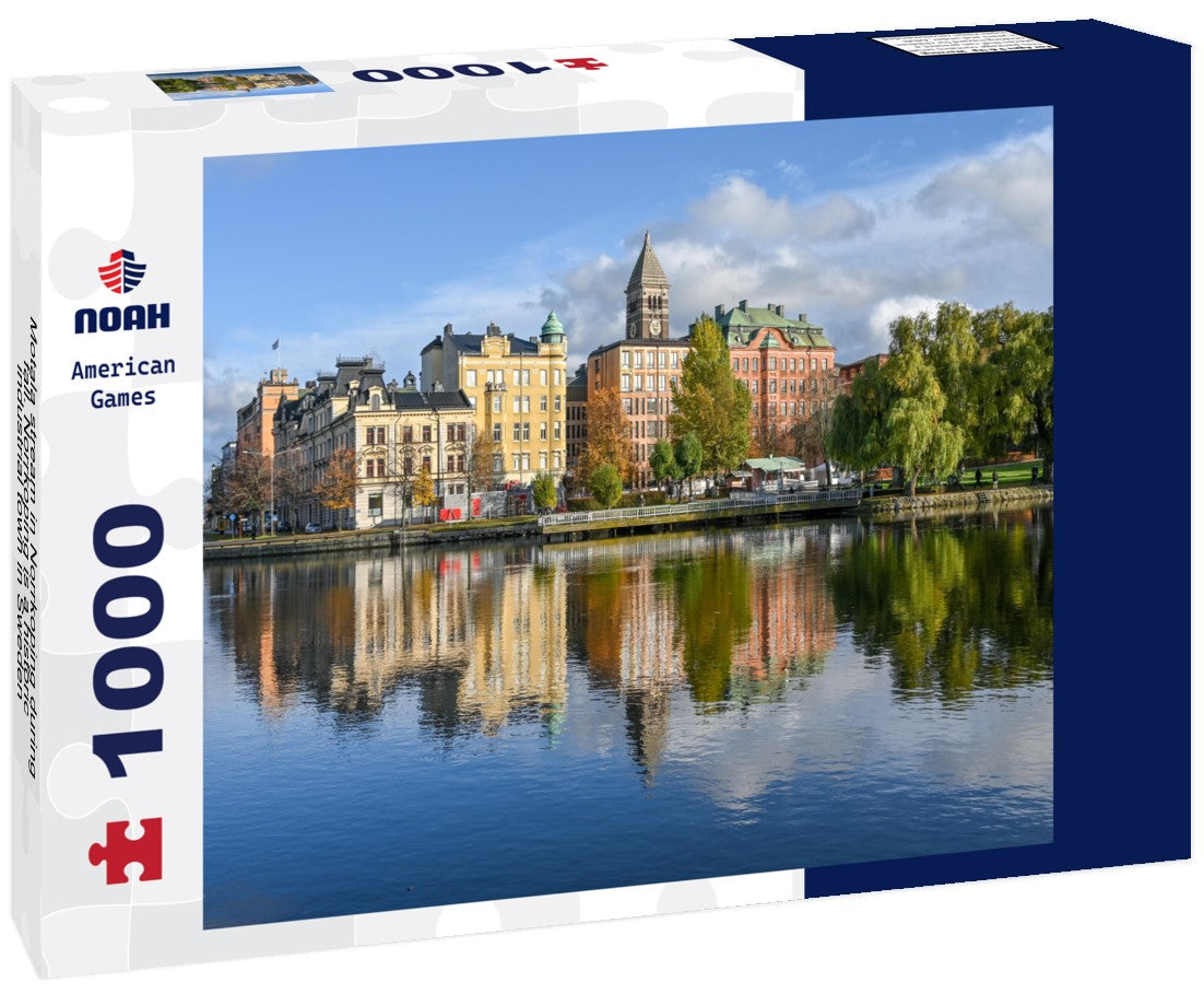 Noah Jigsaw Puzzle Motala stream in Norrkoping during fall. Norrkoping is a historic industrial town in Sweden 1000 pieces