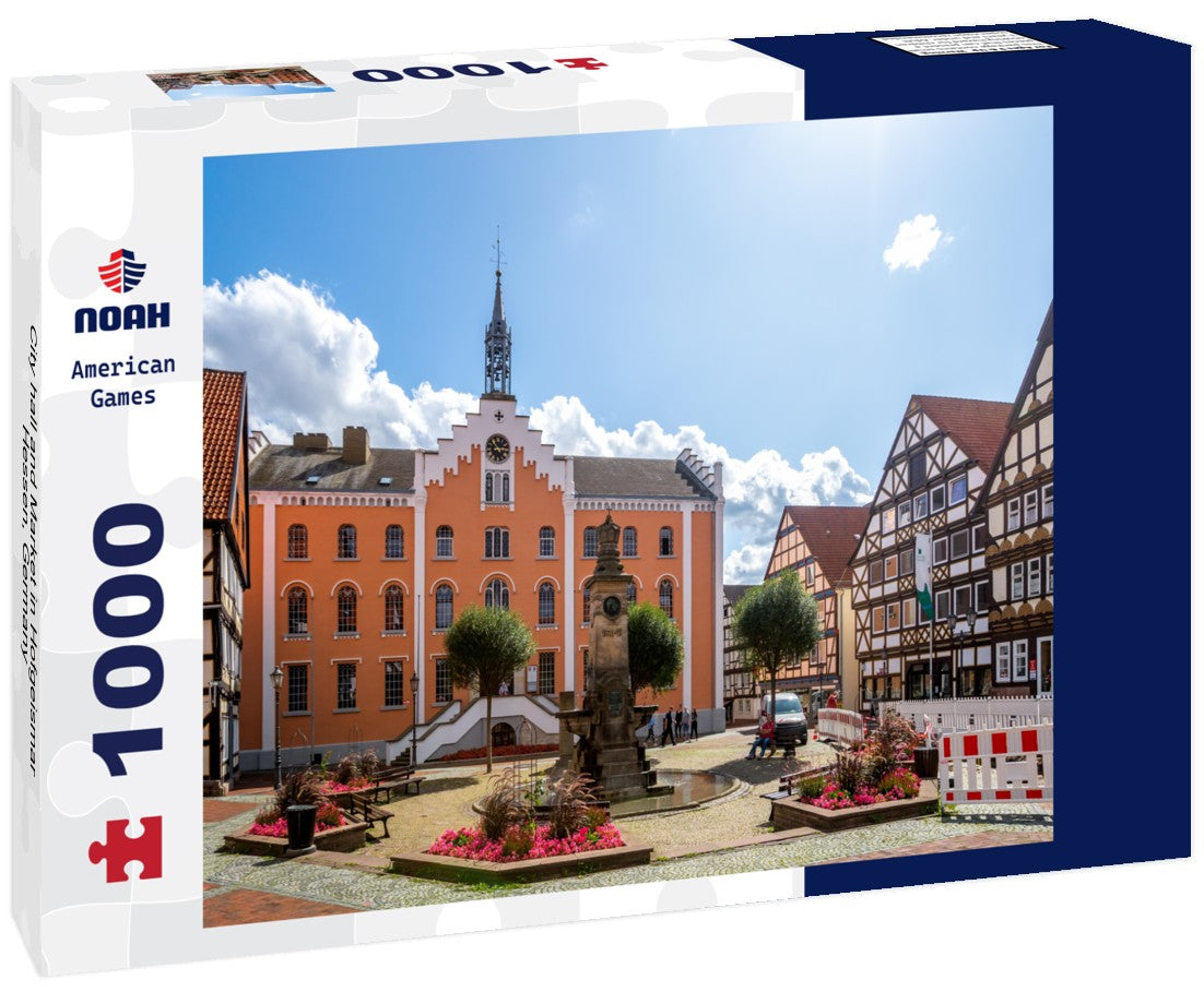 Noah Jigsaw Puzzle City hall and Market in Hofgeismar, Hessen, Germany 1000 pieces