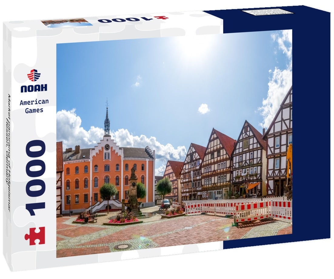 Noah Jigsaw Puzzle Market panorama of Hofgeismar, Hessen, Germany 1000 pieces