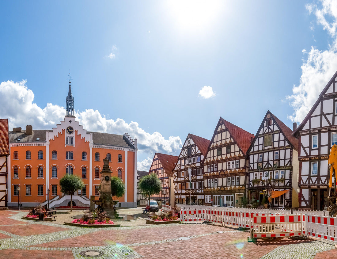 Noah Jigsaw Puzzle Market panorama of Hofgeismar, Hessen, Germany 1000 pieces