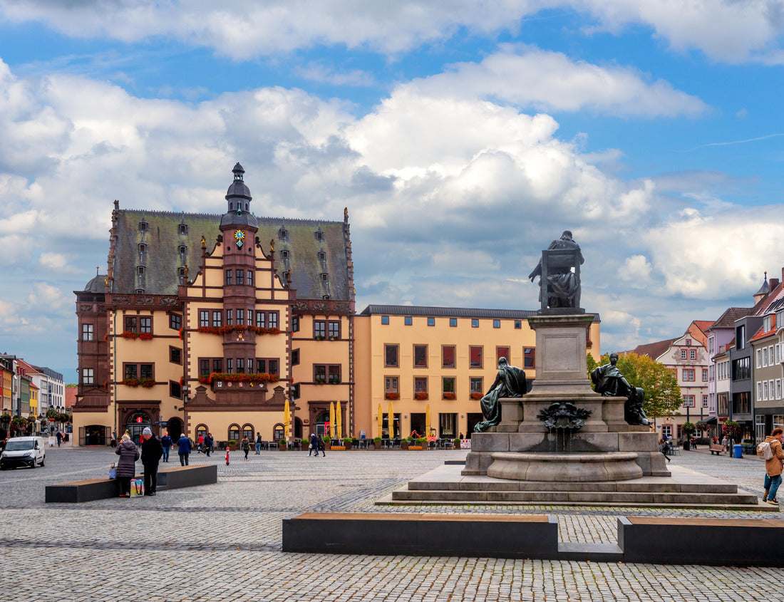 Noah Jigsaw Puzzle Market and City hall in Schweinfurt, Bavaria, Germany 1000 pieces