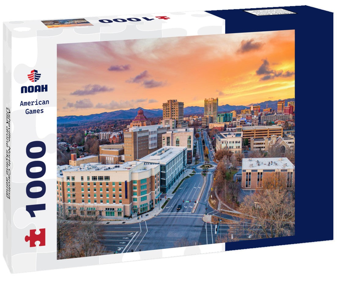 Noah Jigsaw Puzzle Asheville, North Carolina, USA drone skyline aerial 1000 pieces