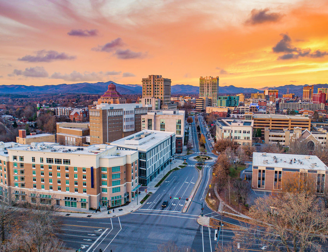 Noah Jigsaw Puzzle Asheville, North Carolina, USA drone skyline aerial 1000 pieces