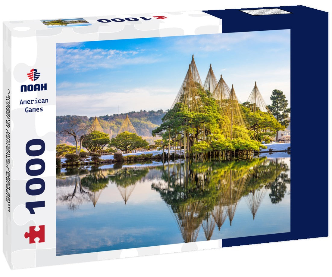 Noah Jigsaw Puzzle Kanazawa, Ishikawa, Japan dawn winter at Kenrokuen Gardens 1000 pieces